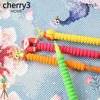 Cherry3 ปากกาปักครอสติชคริสตัล รูปนกฮูก ปลาโลมา คริสต์มาส DIY