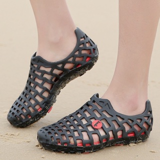 ขายดี รองเท้าแตะชายหาด แบบกลวง กันลื่น เหมาะกับเดินชายหาดกลางแจ้ง สําหรับผู้หญิง 555