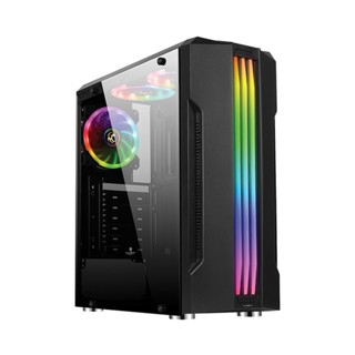 ATX CASE (NP) TSUNAMI GALAXY G16 DUAL RING PLUS (BLACK)