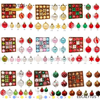 Eutus ลูกบอลพลาสติก ทนทาน สําหรับแขวนตกแต่งบ้าน ต้นคริสต์มาส DIY
