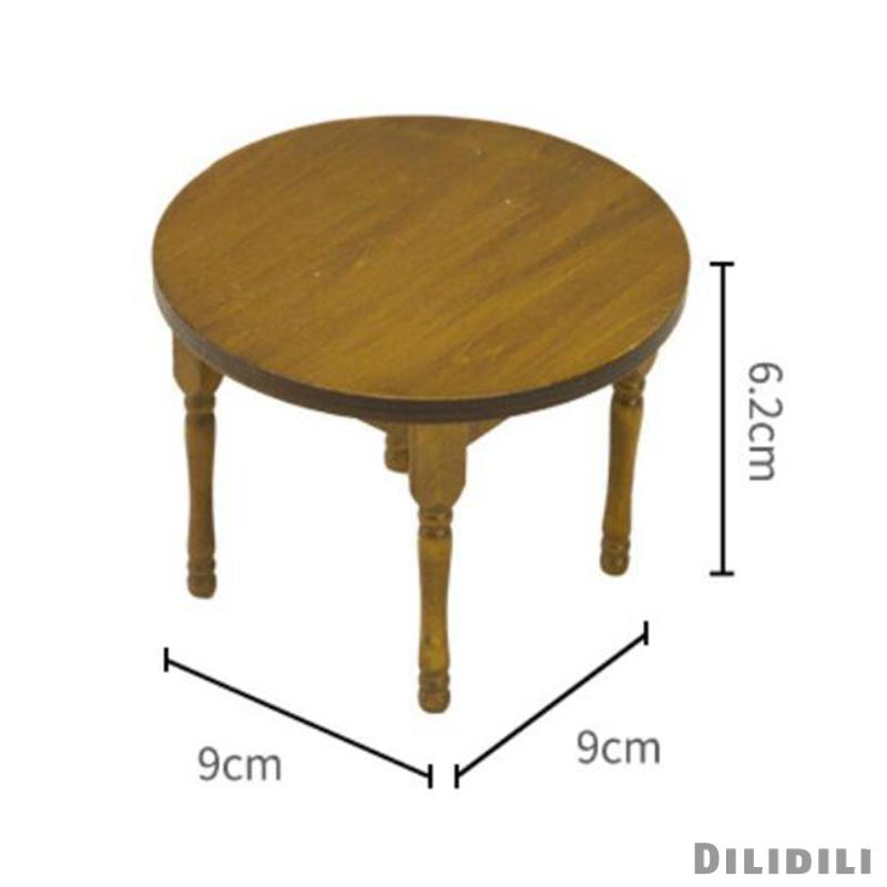 เฟอร์นิเจอร์จิ๋ว-สําหรับตกแต่งบ้านตุ๊กตา-โต๊ะทานอาหาร-เก้าอี้