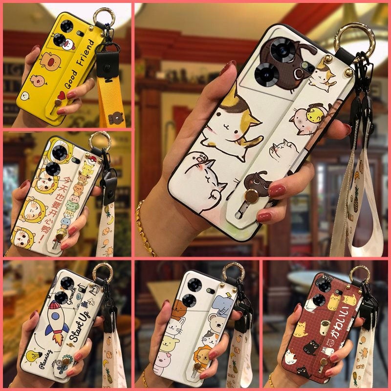 anti-knock-lanyard-phone-case-for-tecno-pova5-4g-soft-case-phone-holder-waterproof-shockproof-dirt-resistant-anti-dust-cute