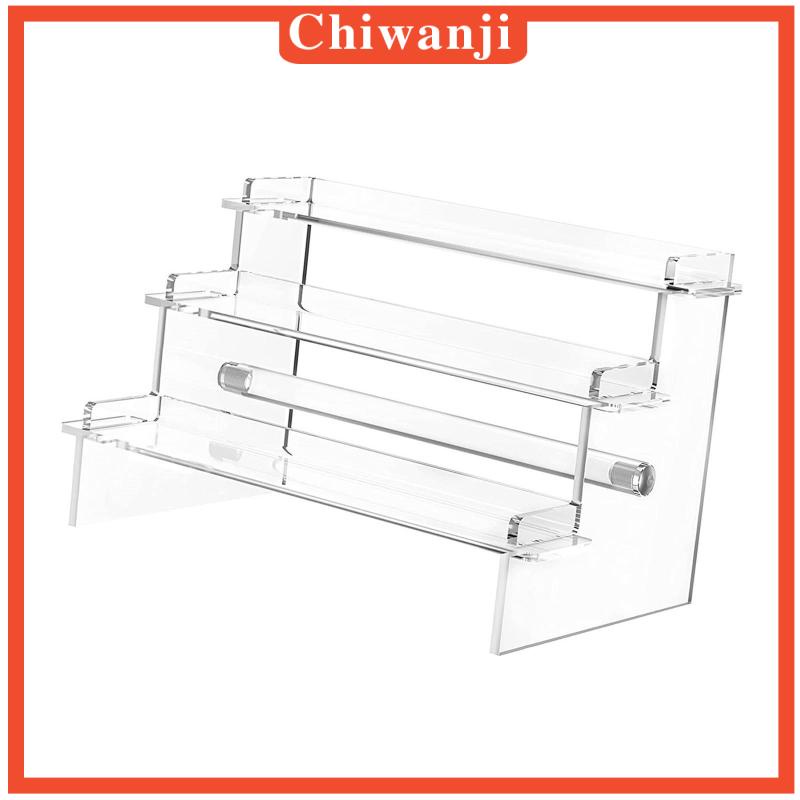 chiwanji-ชั้นวางของอะคริลิค-3-ชั้น-สําหรับโมเดลฟิกเกอร์-เครื่องสําอาง