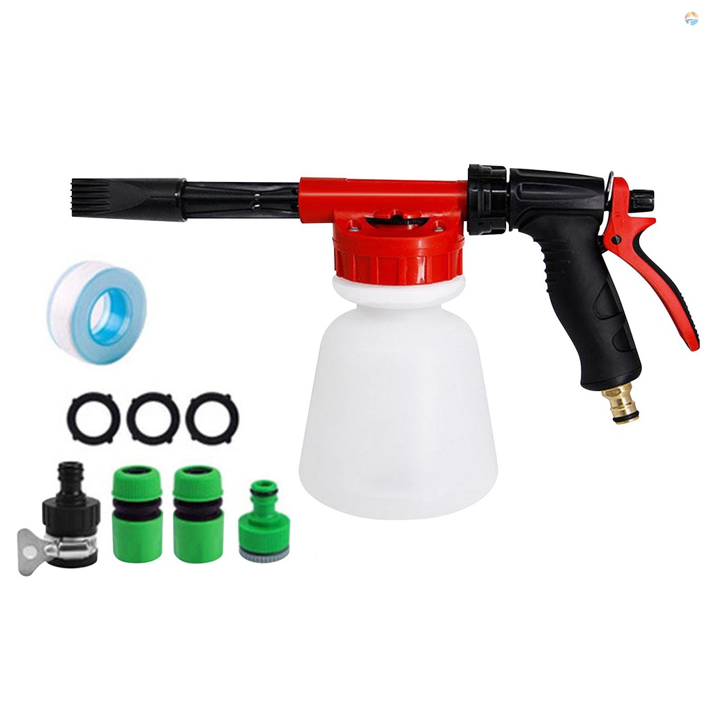 fash-car-wash-foam-garden-hose-sprayer-foam-sprayer-with-adjustable-ratio-dial-soap-foaming-sprayer-nozzle-kit-with-1-liter-bottle-universal-connectors