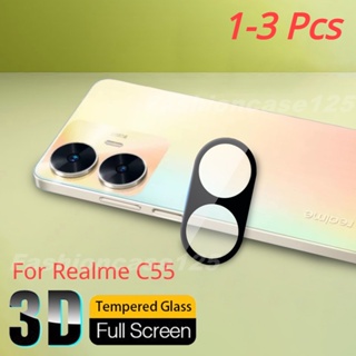 ฟิล์มกระจกนิรภัยกันรอยหน้าจอ 9H 3D สําหรับ Realme C55 RealmeC55 4G 2023 3 ชิ้น