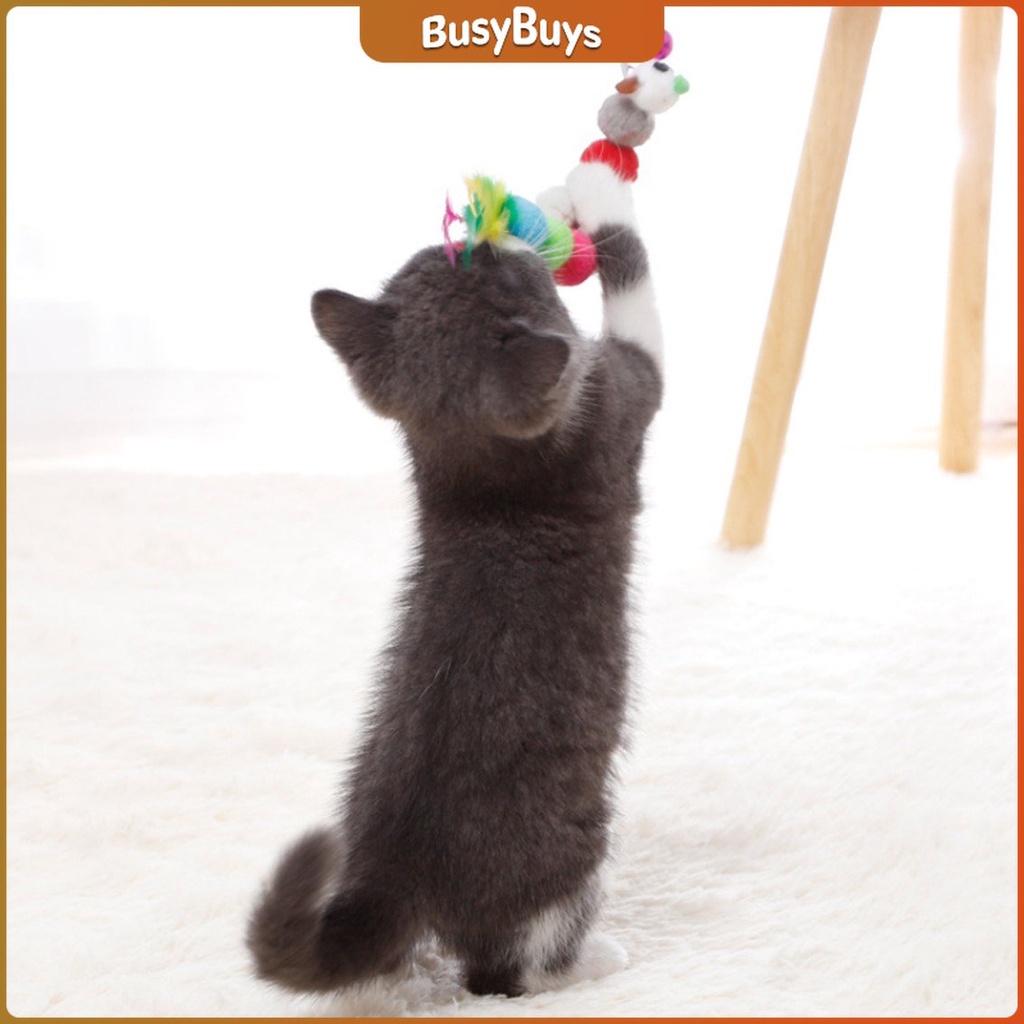 b-b-ของเล่นแมว-ลวดตกของเล่นแมว-ขนนก-อุปกรณ์สัตว์เลี้ยง-funny-cat