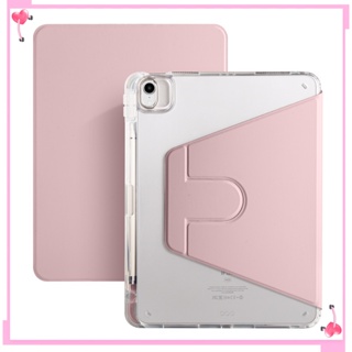 เคสไอเเพด for ipad case Air4/Air5 gen7/gen8 gen9 pro112018 2022  gen10 2022 360°หมุนตั้ง/นอนได้ Smart Case ใสและโปร่งแสง