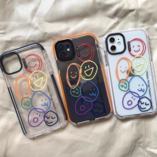 Graffiti Smiley Face Phone Case For Iphone11 Soft 13pro iPhone X Phone Case for iphone XR Transparent 6 Silicone 7 Female 8plus Male Xsmax Soft 12