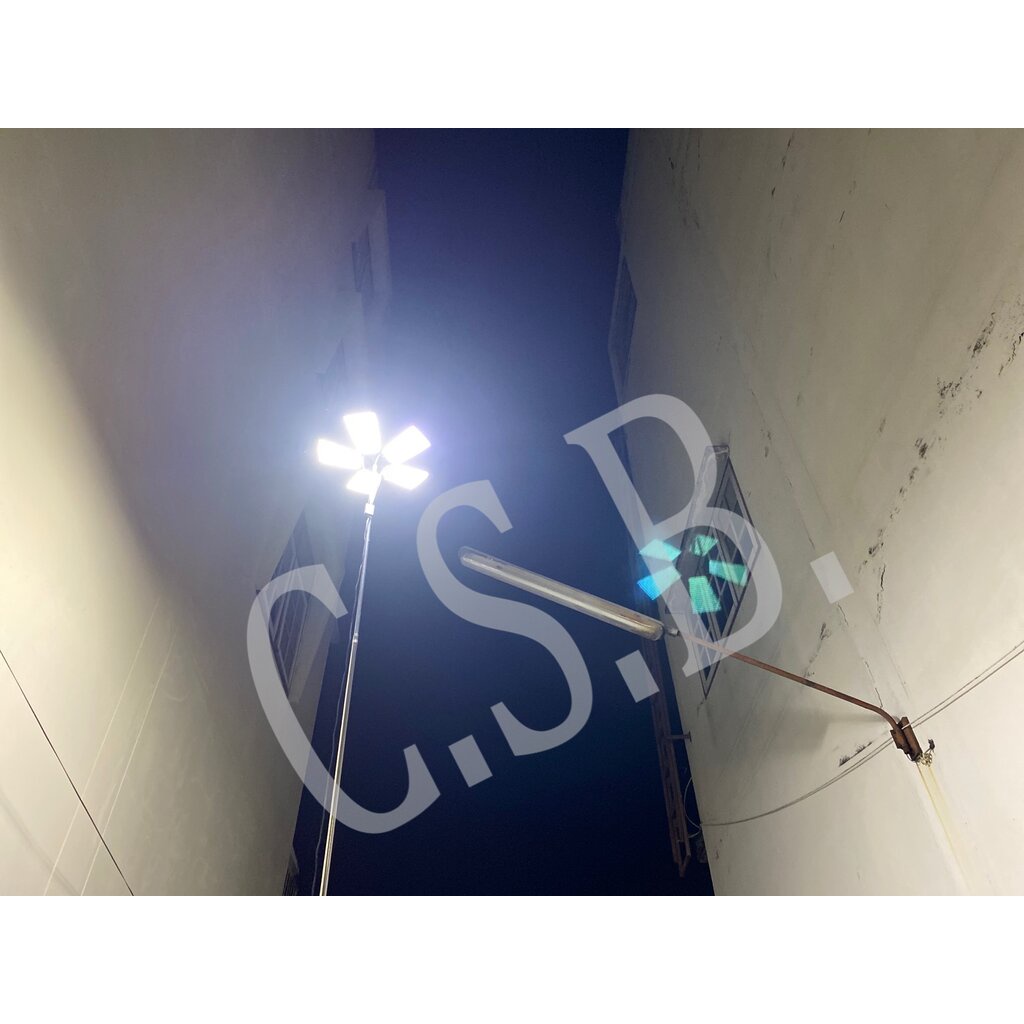 ไฟสนาม-พร้อม-เสาสูง-5-เมตร-ไฟแค้มปิ้ง-led-lighting-pole