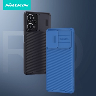 NILLKIN เคสโทรศัพท์มือถือ PC TPU แบบสไลด์ ป้องกันกล้อง กันกระแทก สําหรับ Xiaomi Redmi Note 12 Turbo POCO F5