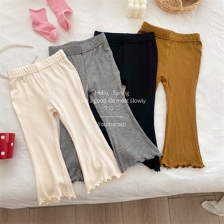 พร้อมส่ง ลดกระหน่ํา กางเกงเลกกิ้งขาบาน ยืดหยุ่น ขนาดเล็ก สไตล์เกาหลี ญี่ปุ่น ฤดูใบไม้ผลิ ฤดูร้อน สําหรับเด็กผู้หญิง 2023