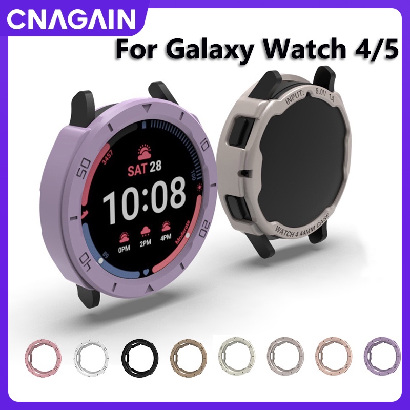 cnagain-เคสนาฬิกาข้อมือ-tpu-อุปกรณ์เสริม-สําหรับ-samsung-galaxy-watch-4-5-5pro-44-มม-40-มม-45-มม-galaxy-watch-5