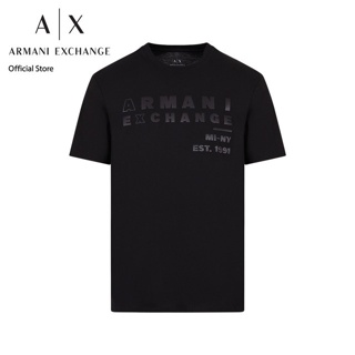 AX Armani Exchange เสื้อยืดผู้ชาย รุ่น AX3RZTCAZJ3VZ1200 - สีดำ