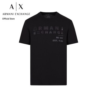 AX Armani Exchange เสื้อยืดผู้ชาย รุ่น AX3RZTCAZJ3VZ1200 - สีดำ