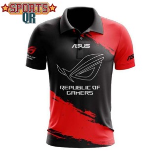 เสื้อยืด พิมพ์ลายเกมมิ่ง Asus Republic Of Gamers ROG สําหรับผู้ชาย