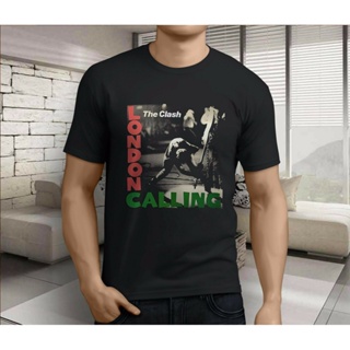 ใหม่ เสื้อยืดผ้าฝ้าย แบบนิ่ม น้ําหนักเบา พิมพ์ลาย Clash London Cal Rock Band Legend สไตล์เรียบง่าย สําหรับผู้ชาย【ไซซ์ 2T-6XL】 365779