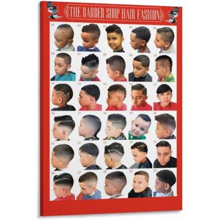 โปสเตอร์ผ้าใบ พิมพ์ลาย Hispanic X Barber Shop สไตล์โมเดิร์น สําหรับเด็กผู้ชาย