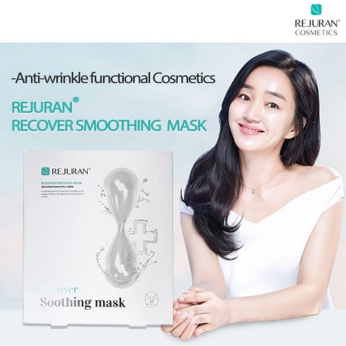 แท้-พร้อมส่ง-rejuran-recover-soothing-mask-มาส์กหน้า-ฟื้นฟู-ผ่อนคลาย-5-แผ่น