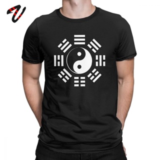 แฟชั่นใหม่ล่าสุด เสื้อยืดผ้าฝ้ายพิมพ์ลายขายดี เสื้อยืดแขนสั้น ผ้าฝ้าย 100% พิมพ์ลาย Yin Yang Ching Kungfu Art สไตล์จีน ส