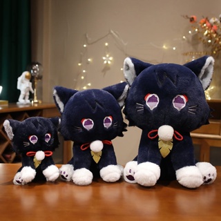 ตุ๊กตาผ้าฝ้าย รูปการ์ตูนแมว Genshin Impact Scaramouche Cat ขนาด 23 ซม. 35 ซม. 45 ซม.