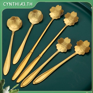 ของขวัญช้อนด้วยมือ,ช้อนเชอร์รี่ยาว,สร้างสรรค์ทองกาแฟกวนช้อน,ขนมดอกไม้ช้อน,ของขวัญช้อนขายส่ง Cynthia