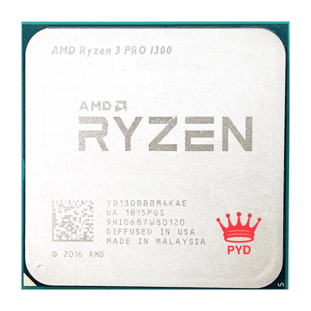 ซ็อกเก็ต CPU AMD Ryzen 3 PRO 1300 R3 PRO 1300 R3 1300 3.1 GHz Quad-Core ...