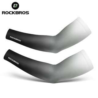 Rockbros ปลอกแขน ผ้าเรยอน ฤดูร้อน ป้องกันรังสียูวี กันแดด ผู้ชาย ผู้หญิง แขนอุ่น ระบายอากาศ สําหรับขี่จักรยาน ฟิตเนส ตกปลา กันแดด กีฬากลางแจ้ง ถุงเท้ามือ