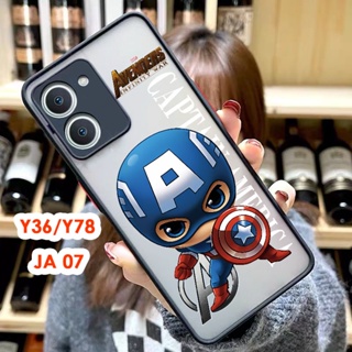 ตรงรุ่น VIVO Y17S/Y27 4G/Y27 5G/Y36 5G/ Y78/V29 เคสกันกล้อง เคสกันกระแทก ขอบสีผิวด้าน พร้อมส่งในไทย เคสขอบนิ่ม JA