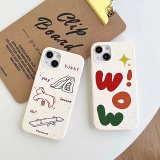 Degradable Phone Case For Iphone13/14promax Niche 12 Simple 11 Painted Xs/XR