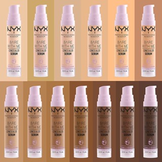 ✅พร้อมส่ง 7สี ✅แท้ คอนซีลเลอร์ ไวรัล สุดฮิตจาก Tiktok NYX Bare With Me Concealer Serum Up To 24Hr Hydration(01 Fair)