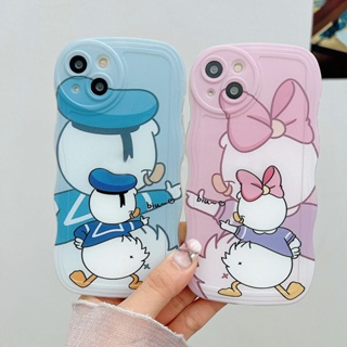 Cartoon Soft Casing Samsung Galaxy A05 A05S A15 S24 S23 Plus Ultra FE S22 S21 S20 S23+ S22+ S21+ 5G S20+ A02 A02S A03S A11 A50 A50S A30S A20S A72 4G A20 A30 M11 M02 Cute Couple Donald Daisy Duck Wave Edge Fine hole Shockprood Protection Phone Case 1STB 51