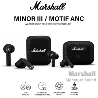 Marshall MINOR III ชุดหูฟังซับวูฟเฟอร์ บลูทูธไร้สาย กันน้ํา TWS