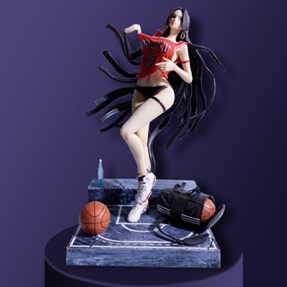 [New product in stock] One piece DOUBLE SS basketball female emperor Boya Hancook statue model decoration boxed gift SL4M