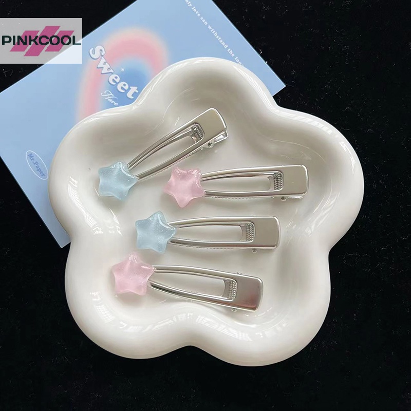 pinkcool-ใหม่-กิ๊บติดผมแฟชั่น-รูปดาวน่ารัก-หัวใจ-ปากเป็ด-หวาน-น่ารัก-นิ่ม-ผู้หญิง-เครื่องประดับผม-ด้านข้าง-ขายดี