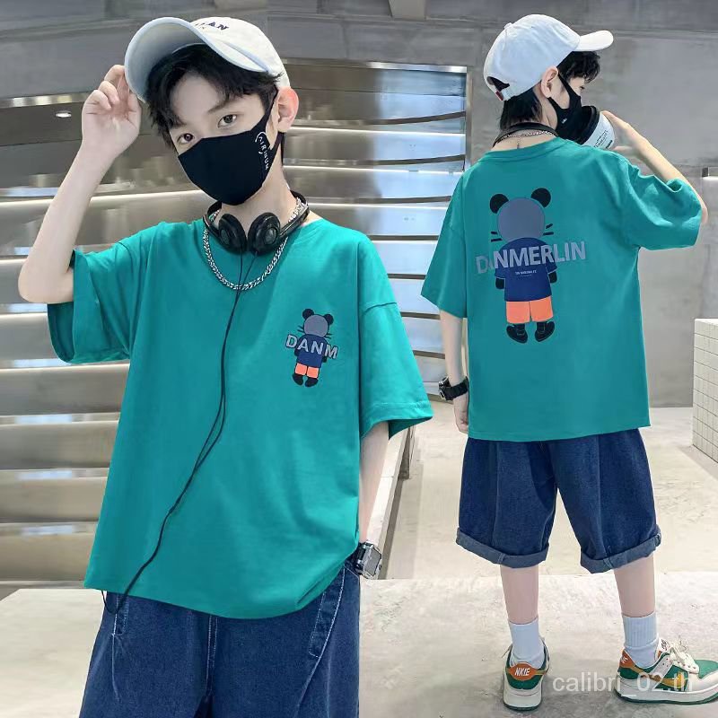 เสื้อยืดแขนสั้น แฟชั่นฤดูร้อน สําหรับเด็กผู้ชาย อายุ 23 ปี 12-15 ปี ...