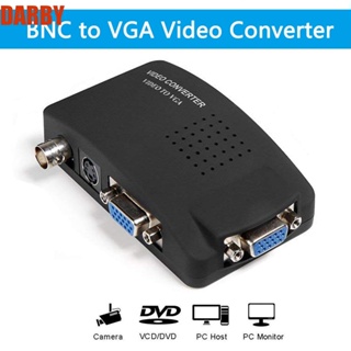 Darby กล่องอะแดปเตอร์แปลงสัญญาณ BNC เป็น VGA เอาท์พุต VGA BNC เป็น VGA BNC เป็น VGA แปลงสัญญาณ เรียบง่าย จอแสดงผลแบบจุดต่อจุด สีดํา