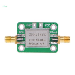 Char LNA ตัวรับสัญญาณเครื่องขยายเสียง LNA 50-4000MHz SPF5189 RF สําหรับ FM HF VHF UHF