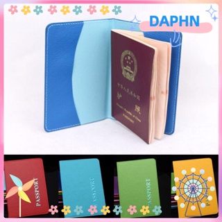 DAPHS กระเป๋าสตางค์ หนัง PU แบบพกพา สําหรับใส่หนังสือเดินทาง