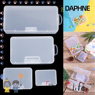 Daphne กล่องพลาสติกใสทรงสี่เหลี่ยมสําหรับใส่เครื่องประดับ 4 ขนาด