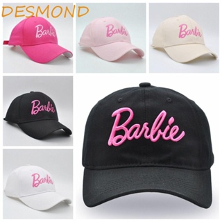 Desmond หมวกเบสบอล ปักลายตัวอักษร Barbie Kawaii ปรับได้ สําหรับเล่นกีฬากลางแจ้ง
