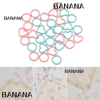 Banana1 คลิปมาร์กเกอร์ รูปหัวใจ สําหรับถักนิตติ้ง DIY 32 ชิ้น ต่อล็อต