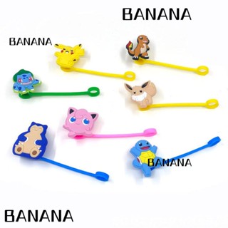 Banana1 จุกปิดหลอดดูดน้ํา ซิลิโคน กันฝุ่น อุปกรณ์เสริม