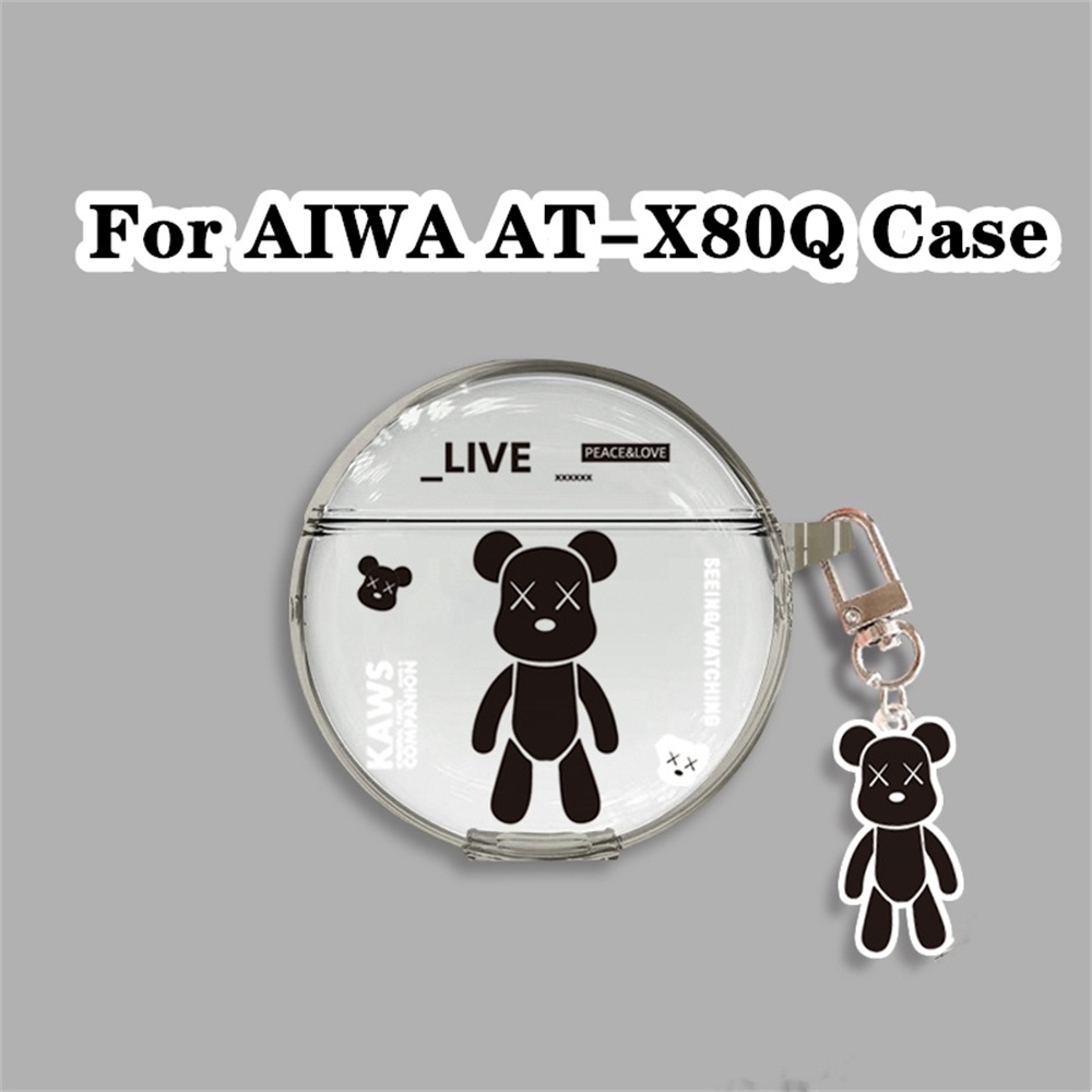 คุณภาพสูง-เคสหูฟังนิ่ม-แบบใส-ลายการ์ตูน-สําหรับ-aiwa-at-x80q-aiwa-at-x80q