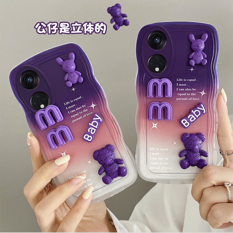 เคส-oppo-reno-8t-เคสโทรศัพท์มือถือ-ลายตุ๊กตา-3d-ไล่โทนสี-สําหรับ-oppo-reno-8t