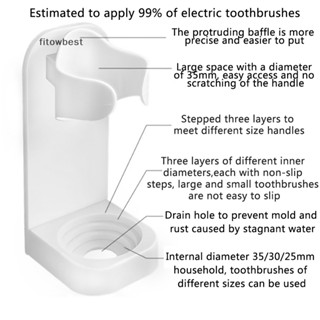 Fbth ที่วางแปรงสีฟันไฟฟ้า แบบติดผนัง สําหรับช่องปาก QDD