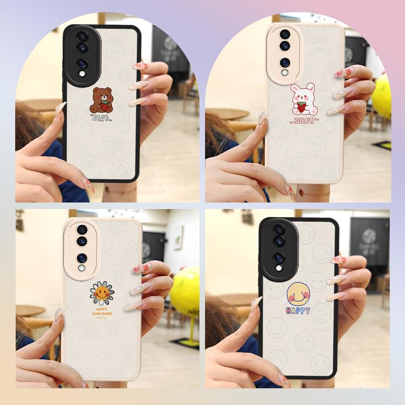 personality-heat-dissipation-phone-case-for-huawei-honor70-back-cover-cartoon-anti-knock-couple-luxurious-dirt-resistant