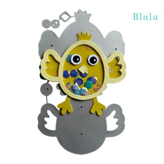 Blala แผ่นแม่แบบโลหะ ตัดลายนูน รูปไก่อีสเตอร์ สําหรับตกแต่งสมุดภาพ การ์ด