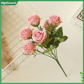 {BIG} ดอกกุหลาบประดิษฐ์ ใช้ซ้ําได้ ทนทาน สําหรับตกแต่ง 1 ช่อ