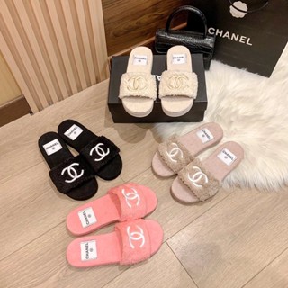 Xiaoxiangjia Grandma Xiang CHANE * 2022 รองเท้าแตะลําลอง สี่สี เหมาะกับฤดูใบไม้ร่วง ฤดูหนาว สําหรับใส่ในบ้าน