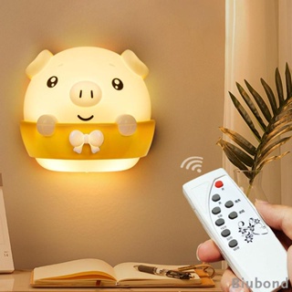 [Biubond] โคมไฟกลางคืน LED รูปหมู สําหรับตกแต่งบ้าน ห้องนั่งเล่น